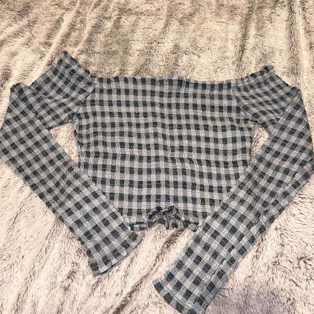 wild fable off the shoulder long sleeve top